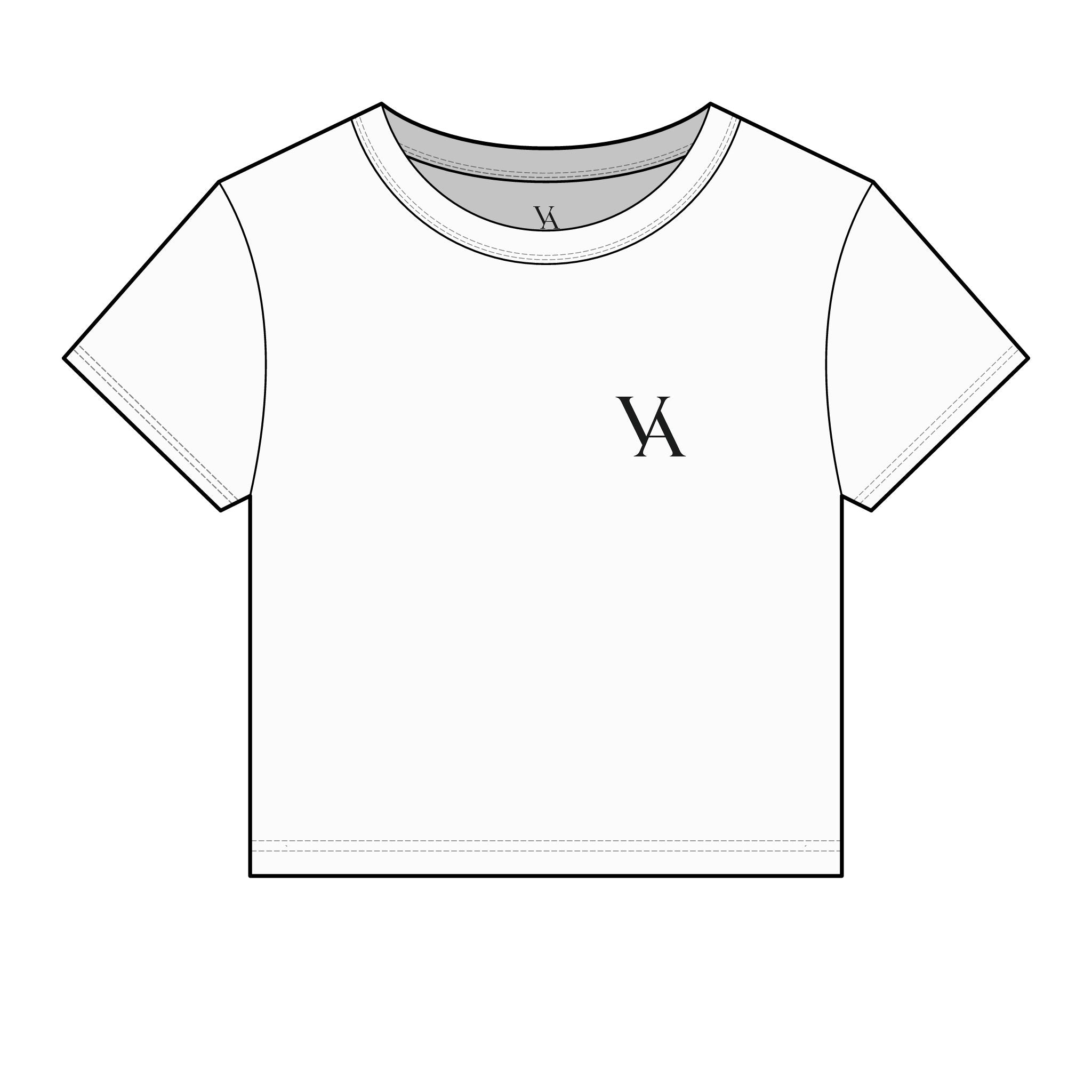 Vaelo Logo Women's Micro Rib Baby Tee — Cropped Branded Graphic T‑Shirt